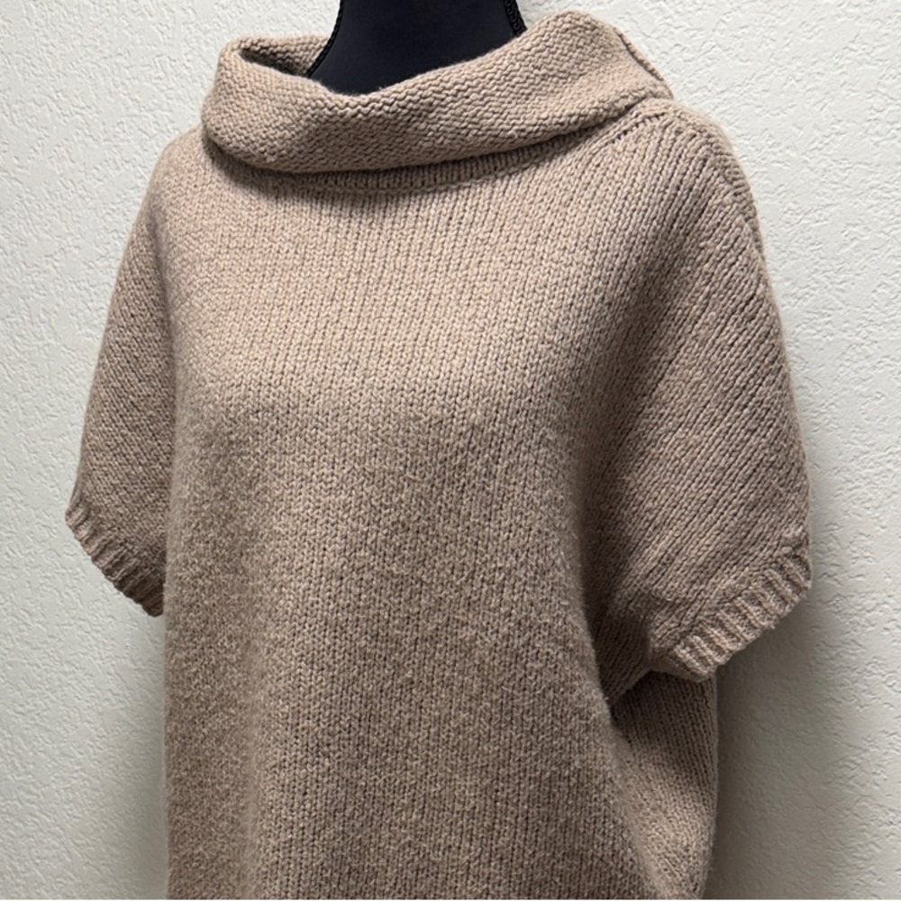 LOFT Women's Cowl Neck Sweater in Tan